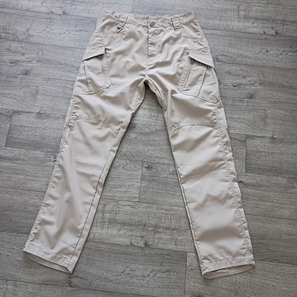 Women's Beige V2 Tactical Cargo Pants-M - Picture 2 of 7